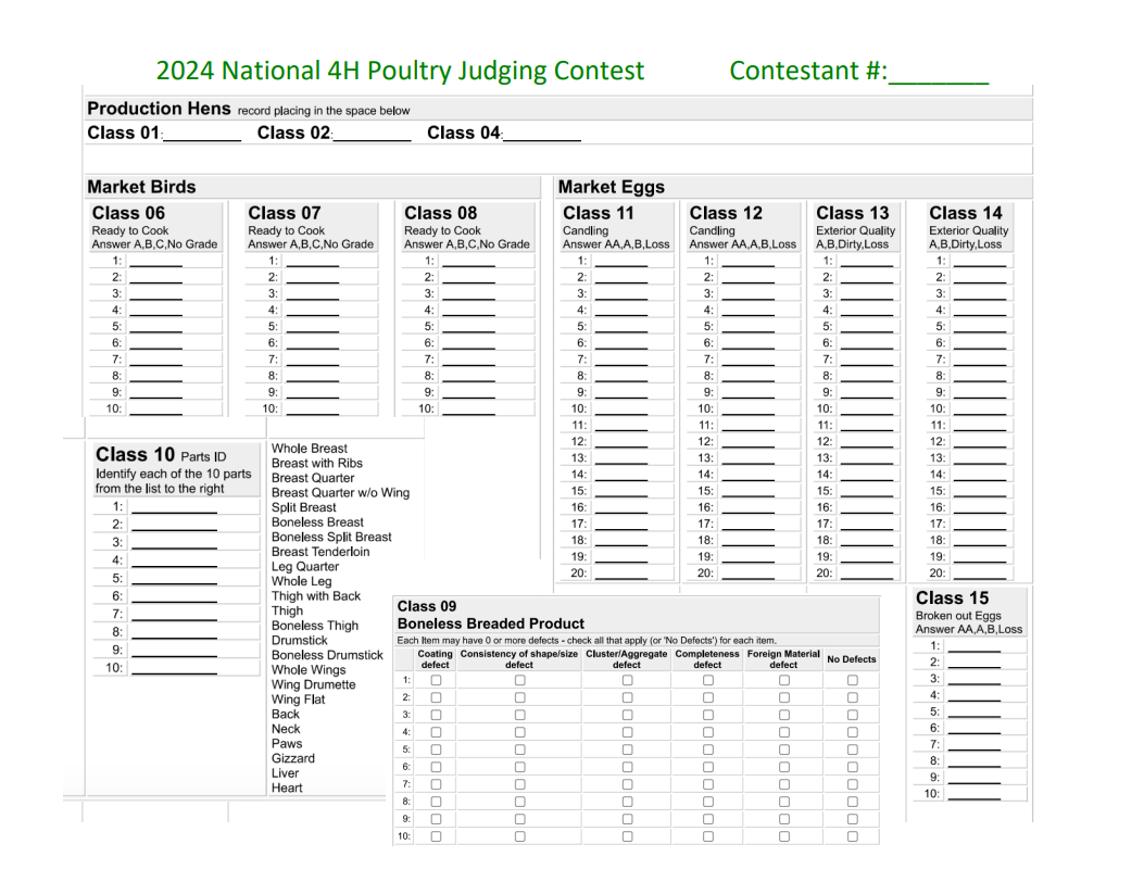 2024 PJ Contest scoresheet